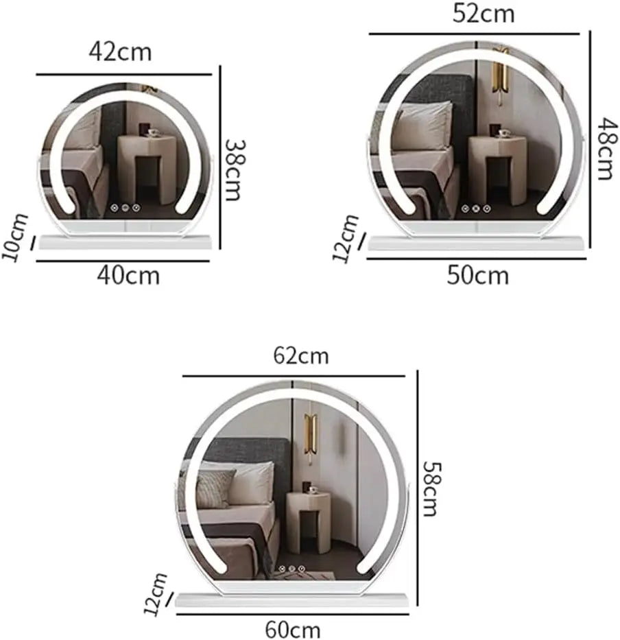 Miroir Modern LED | Rond | Rotation 360°