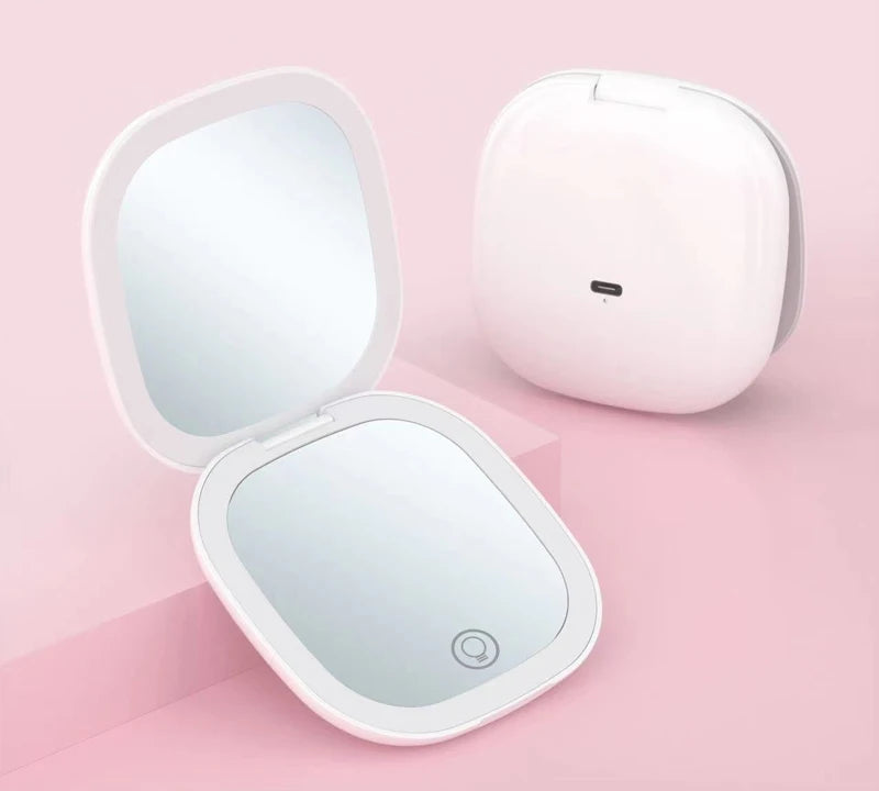 Miroir LED Pliable Compact | 5x/10x