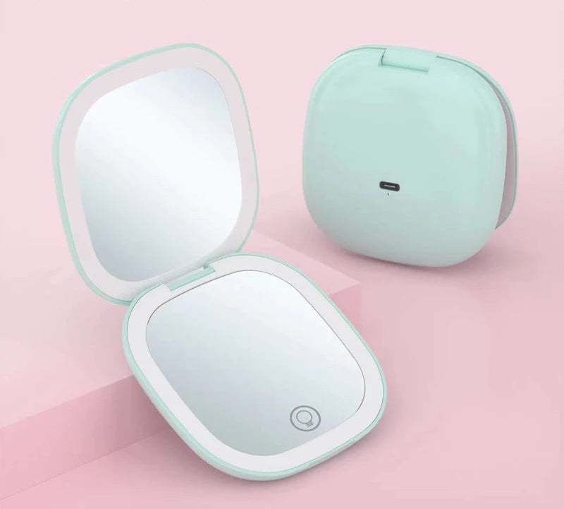 Miroir LED Pliable Compact | 5x/10x