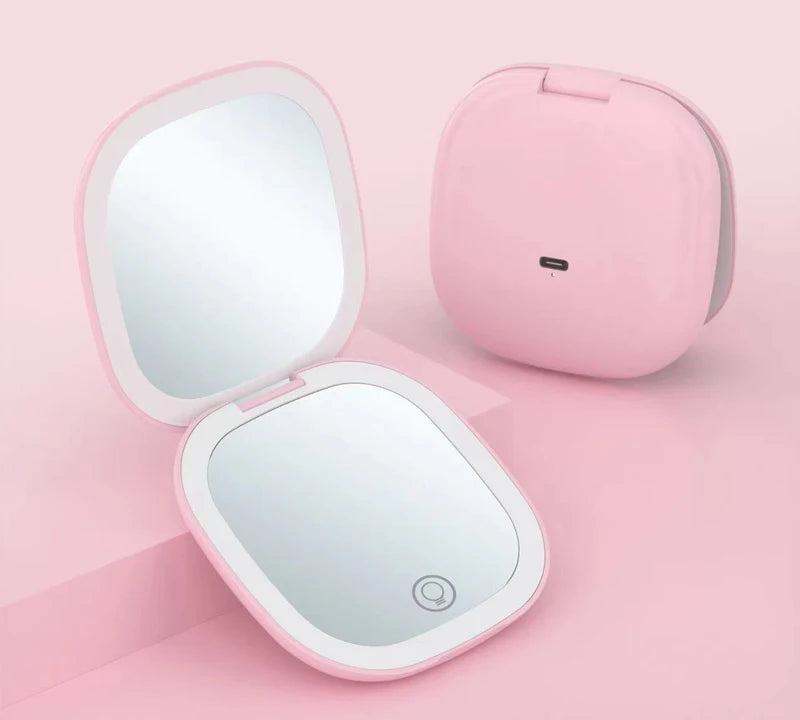 Miroir LED Pliable Compact | 5x/10x
