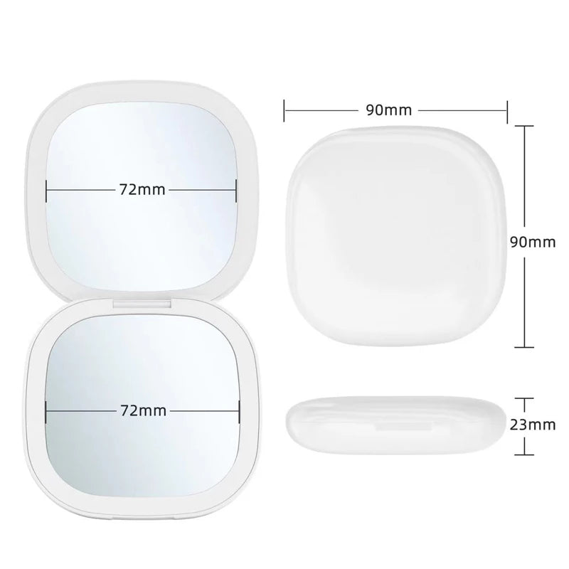 Miroir LED Pliable Compact | 5x/10x